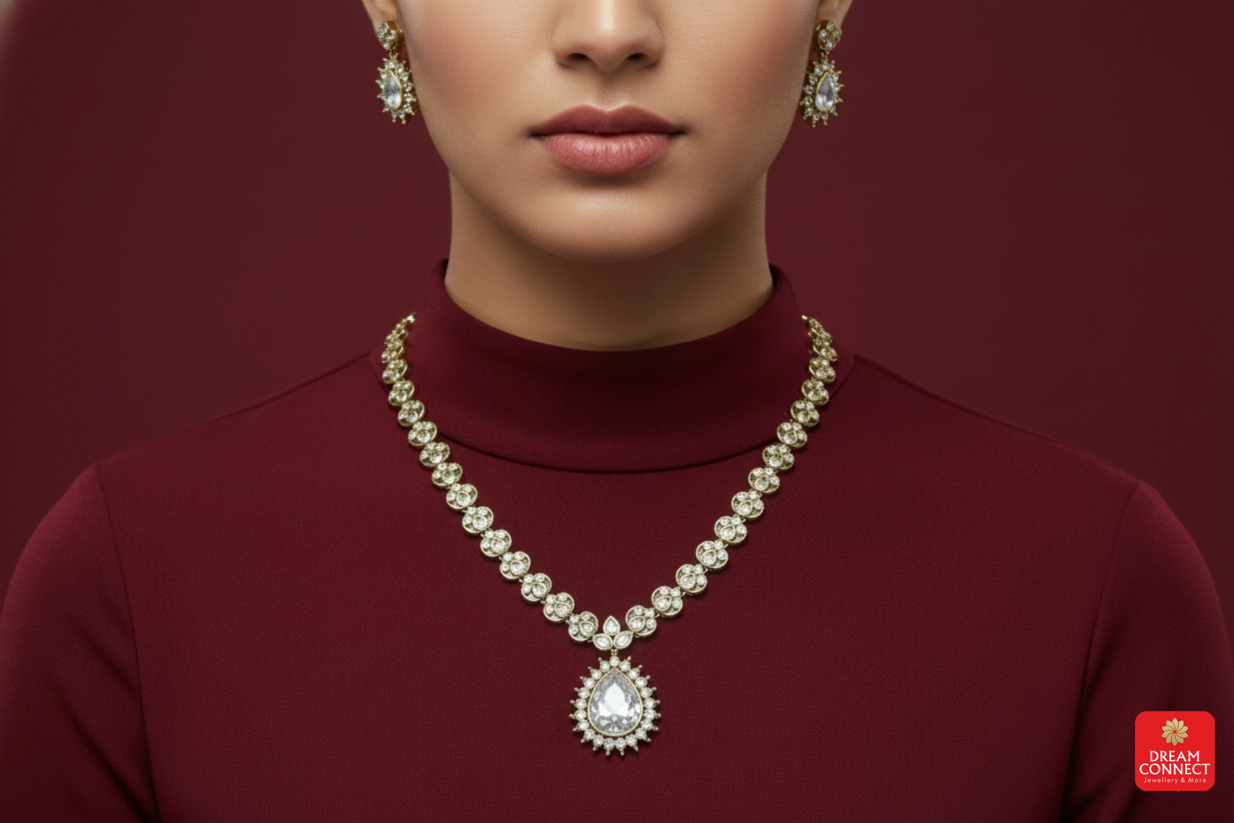 Antique American Diamond Necklace (ADNS 6.1)