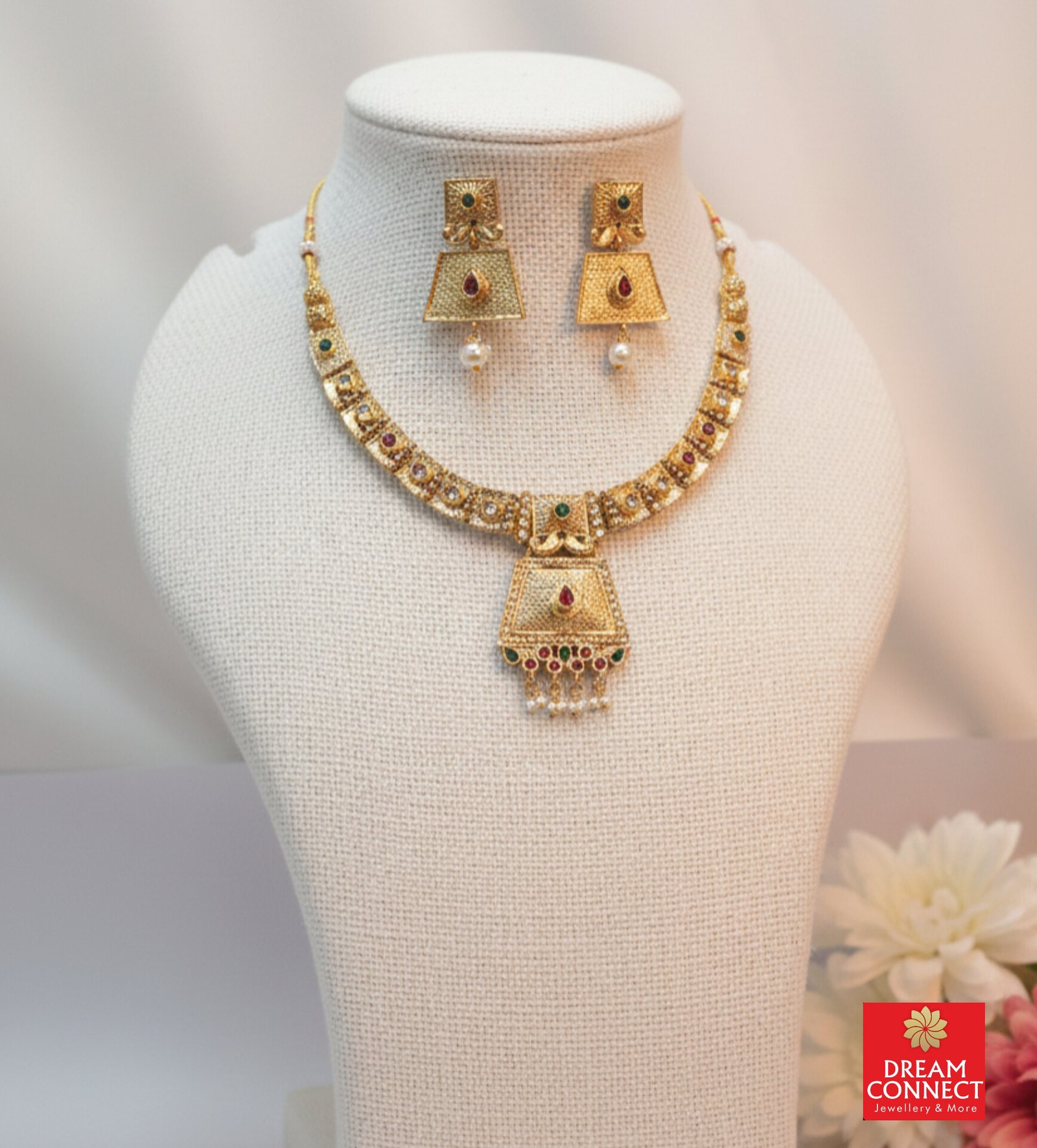 Rajwadi Choker Necklace B2122ERJN10