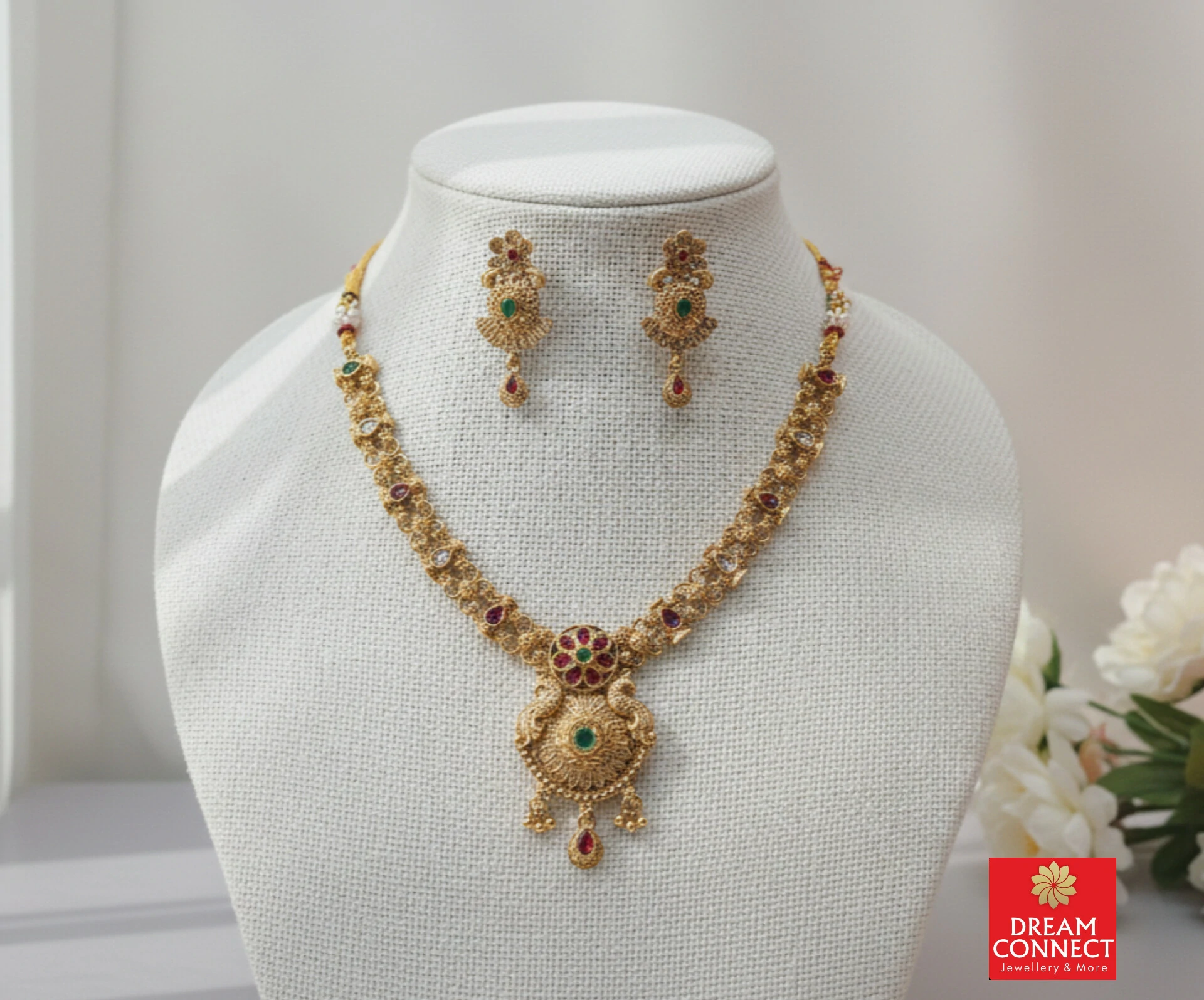 Rajwadi Choker Necklace B2212ERJN15