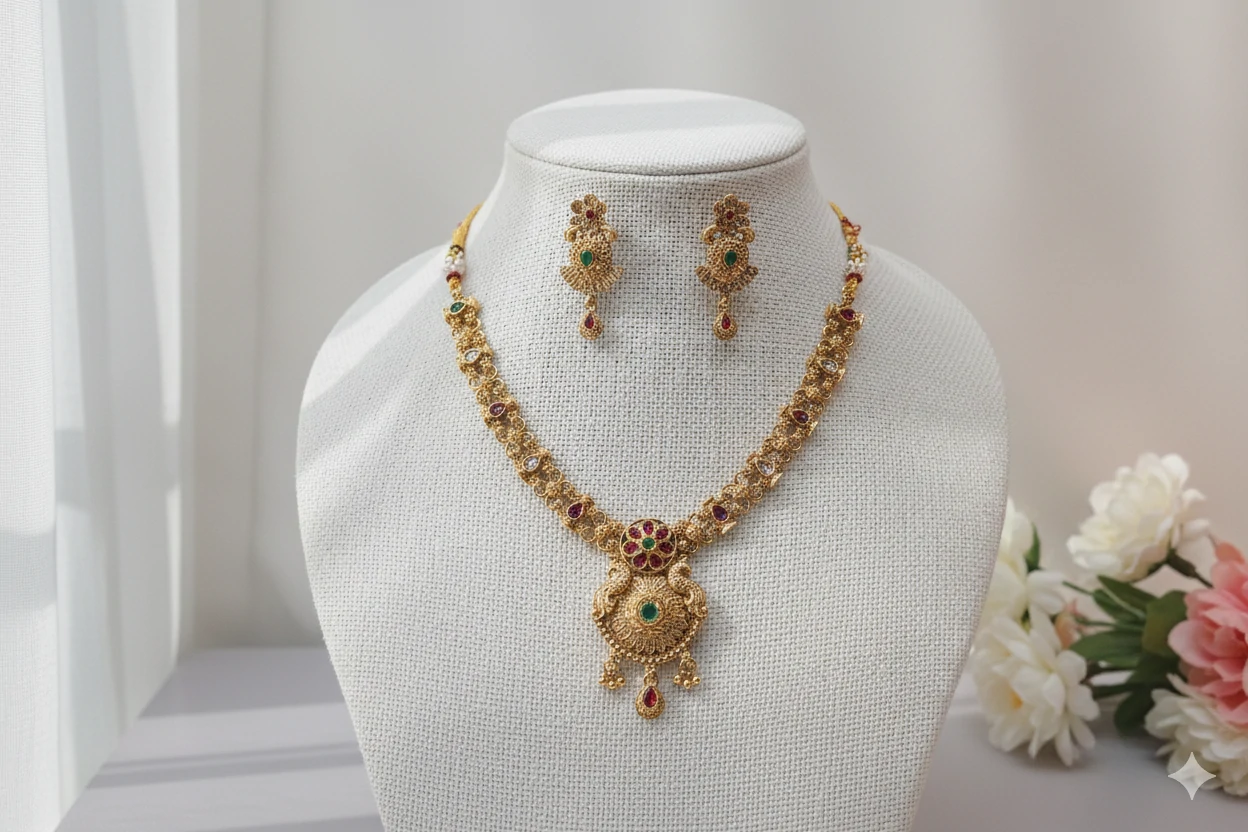 Rajwadi choker Necklace B2212ERJN07