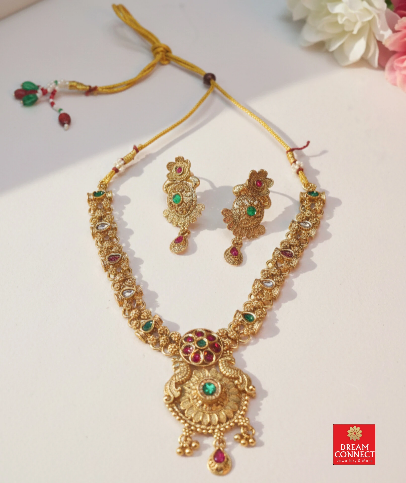 Rajwadi Choker Necklace B2212ERJN15