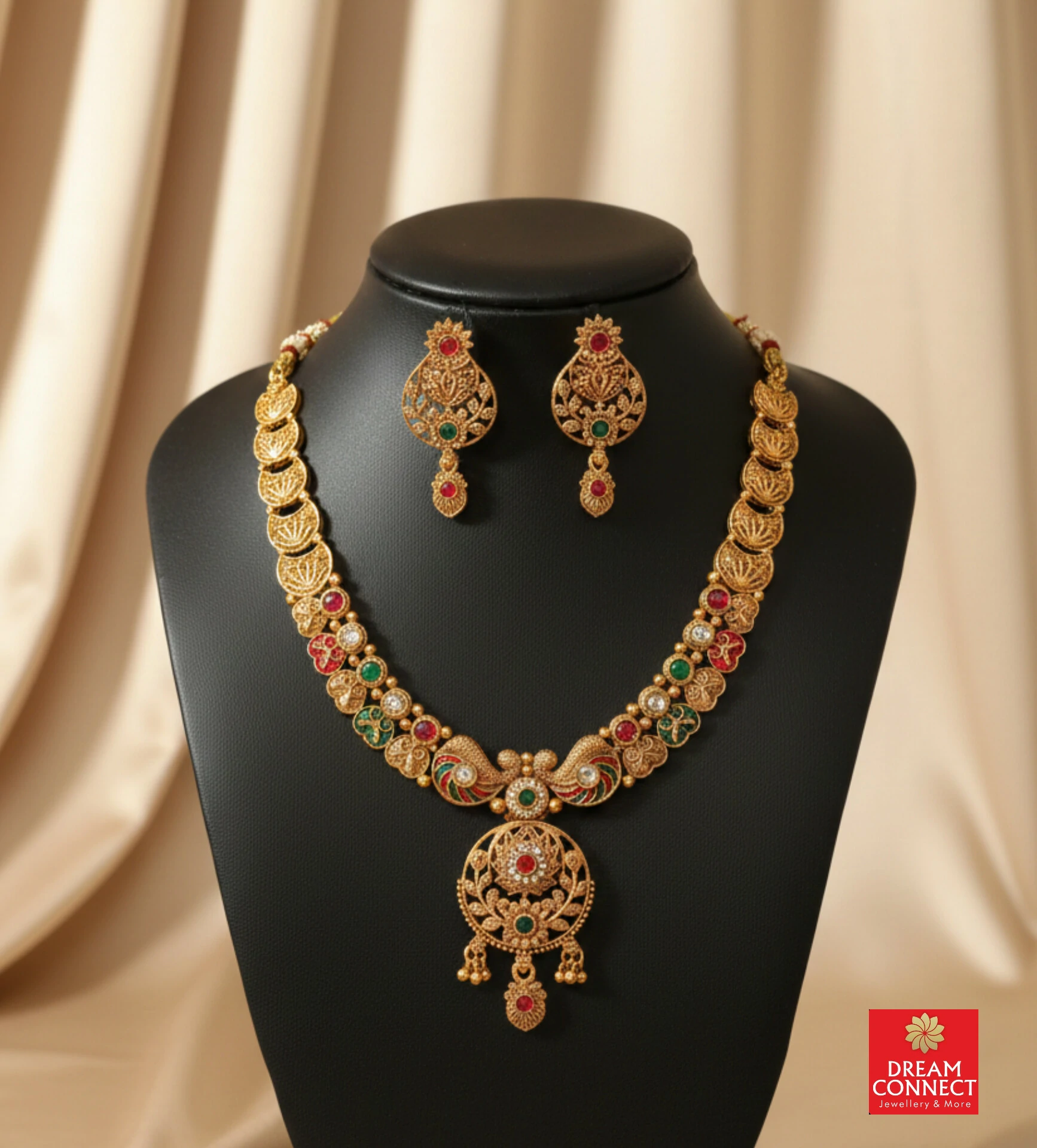 Rajwadi Choker Necklace B22ERJN19