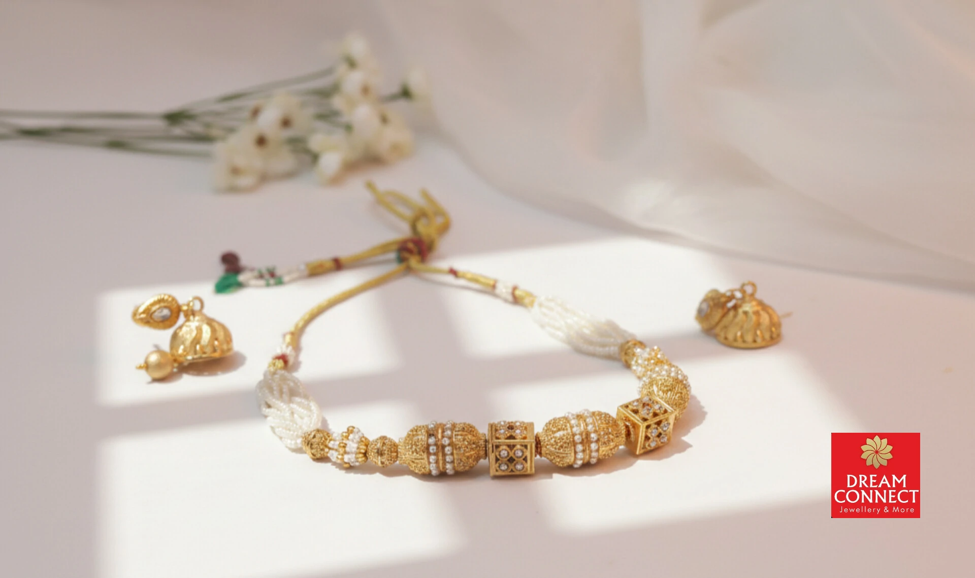 Rajwadi Choker Necklace B3212ERJN12