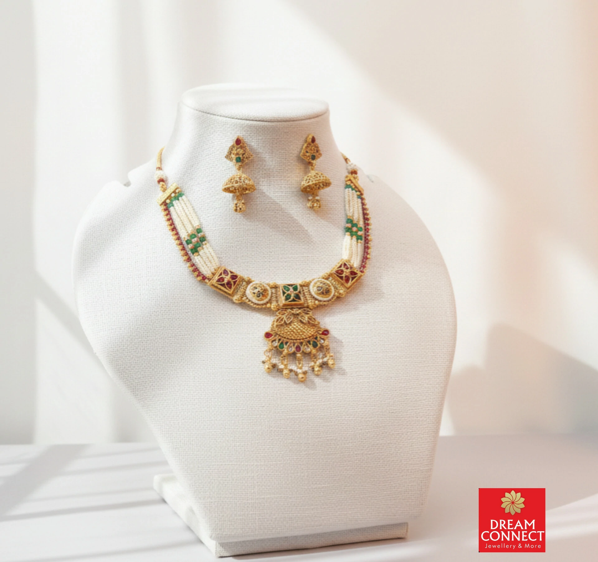 Rajwadi Choker Necklace B3212ERJN11