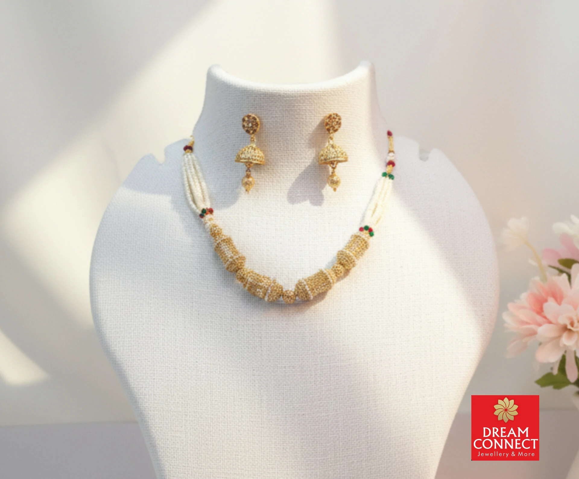 Rajwadi Choker Necklace B3212ERJN12
